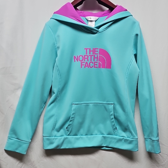 The North Face Tops - The North Face Turquoise and Magenta Hoodie